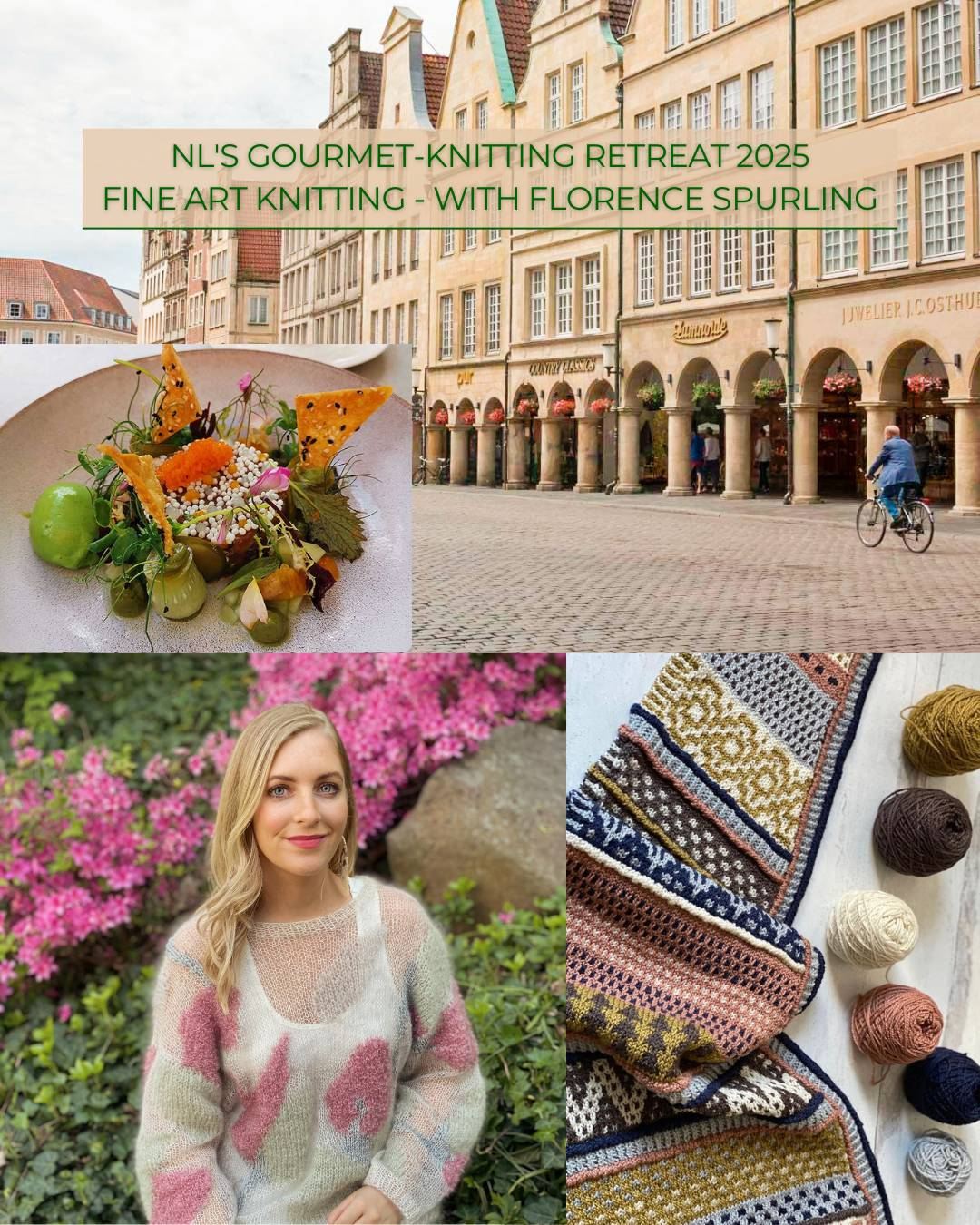 NL's Gourmet-Knitting Retreat 2025 - Fine Art Knitting - With Florence Spurling